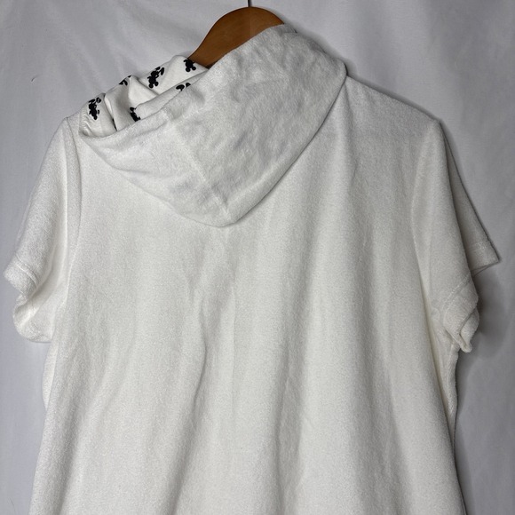 Disney Parks Youth XL Mickey Mouse White Hooded Terrycloth Zip Up Swim Coverup - Picture 6 of 8